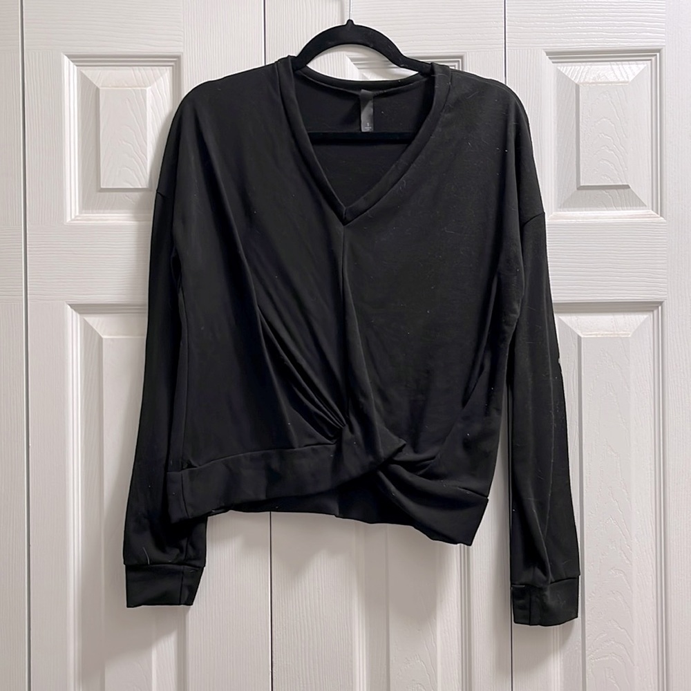 Francesca’s top with elbow patches